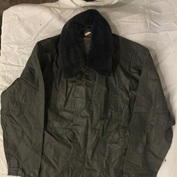 43x21 NATIONAL VOLK ARMY EAST GERMAN VTG MILITARY BOMBER GERMAN COAT M44 IG 25